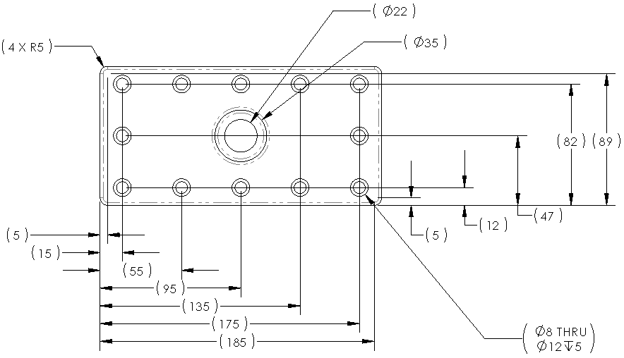 Automatisches Bemaßen einer Zeichnung - 2017 - SOLIDWORKS Hilfe