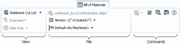 BOM_UI_Weldment_cutlist