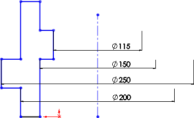 Dimension Centerline Diameter