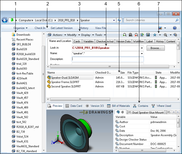 Vista de búsqueda - 2019 - Ayuda de SOLIDWORKS PDM