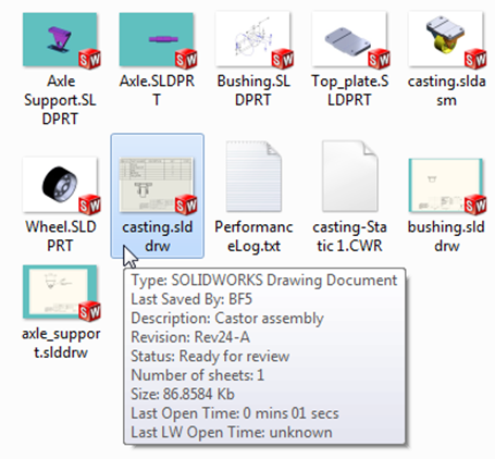 Documentos de SOLIDWORKS en el Explorador de archivos - 2021 - Ayuda de  SOLIDWORKS