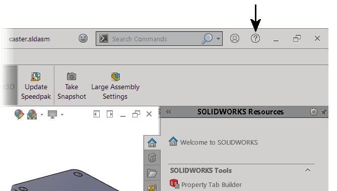 Documentos do SOLIDWORKS no Gerenciador de arquivos - 2022 - Ajuda